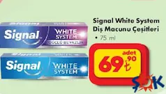 SİGNAL WHİTE SYSTEM DİŞ MACUNU ÇEŞİTLERİ 75 ML